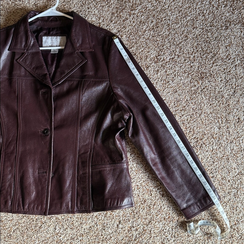 Wilsons Leather MAXIMA Women's Dark Brown Leather Jacket, XL - Picture 9 of 12